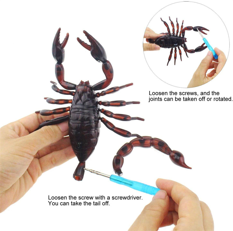 Realistic Remote Control Scorpion RC Animal Insects Vehicle Car Electric Scary Toy Halloween Pranks Joke Kids Adult