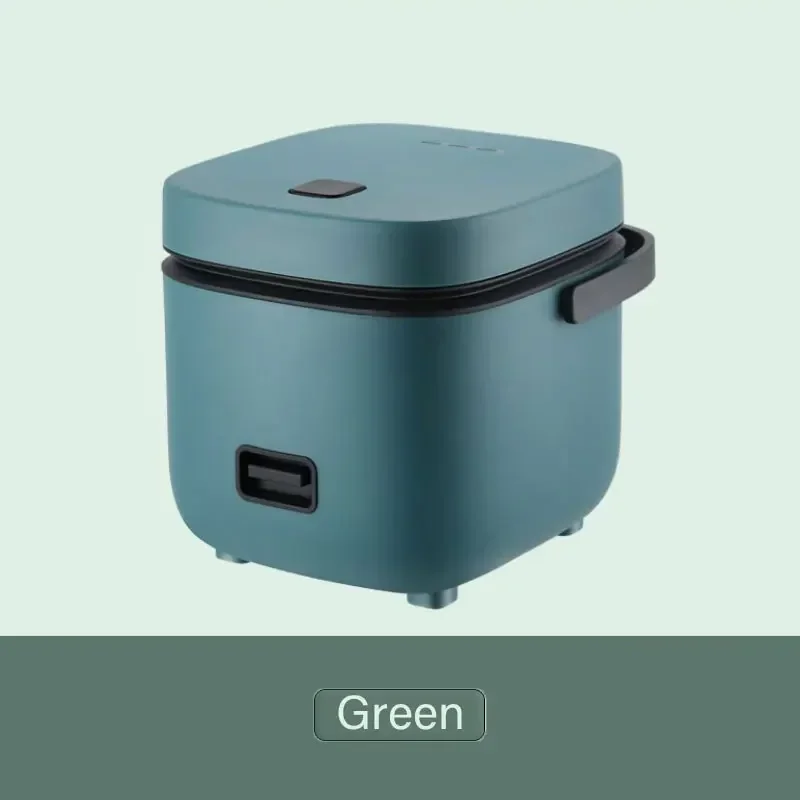 Mini olla arrocera automática para el hogar, máquina de cocina eléctrica para 1-2 personas, calentador de alimentos, vaporizador, olla arrocera pequeña de 1,2 L: Blanco
