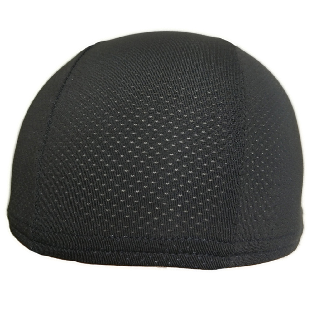 Unisex de secado rápido transpirable sombrero casco de motocicleta gorra interior de carreras gorro gorra bajo casco motocicleta máscara facial engranajes de protección: Black Mesh