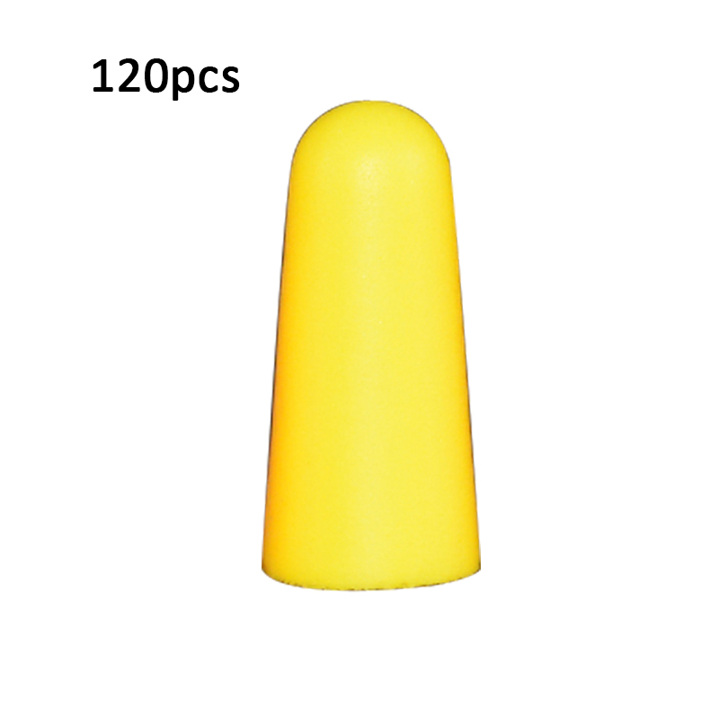 Earplugs Noise Reduction Sleep Foam Plug Canceling Music Anti Reusable For Snoring Earplug Sound Insulation Sleeping Ear Plugs: yellow 120pcs