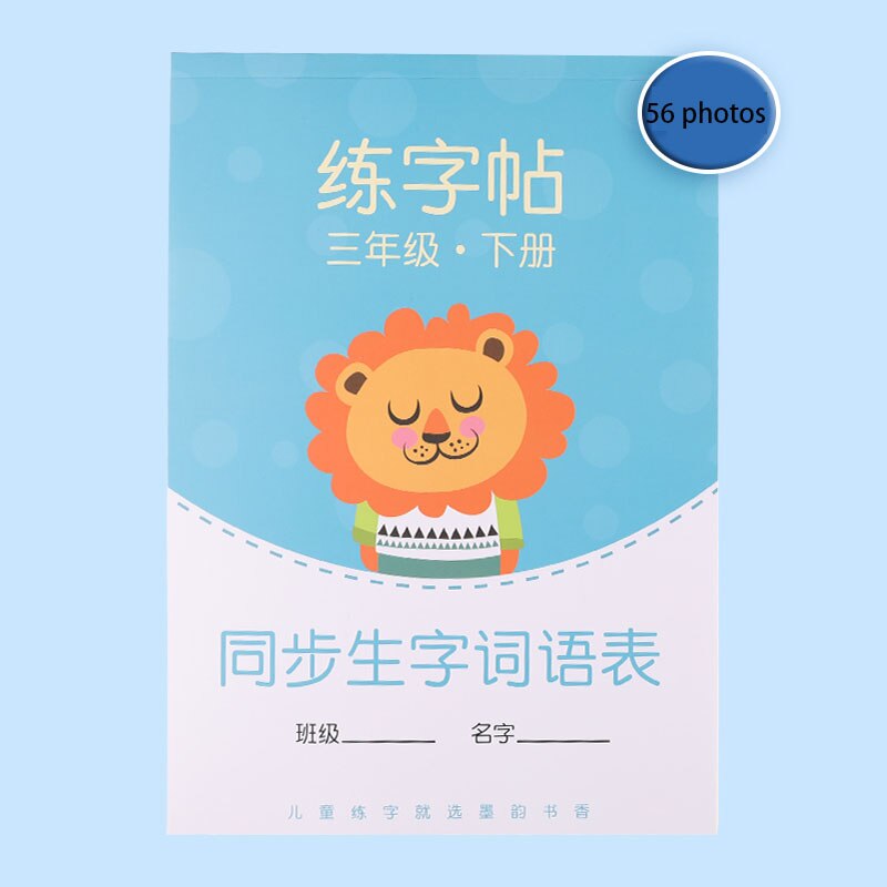 Child Writing Copybook Chinese Character Handwriting Practice writing School kids notebook Students Grade 1 to Grade 6 Quaderno: A1