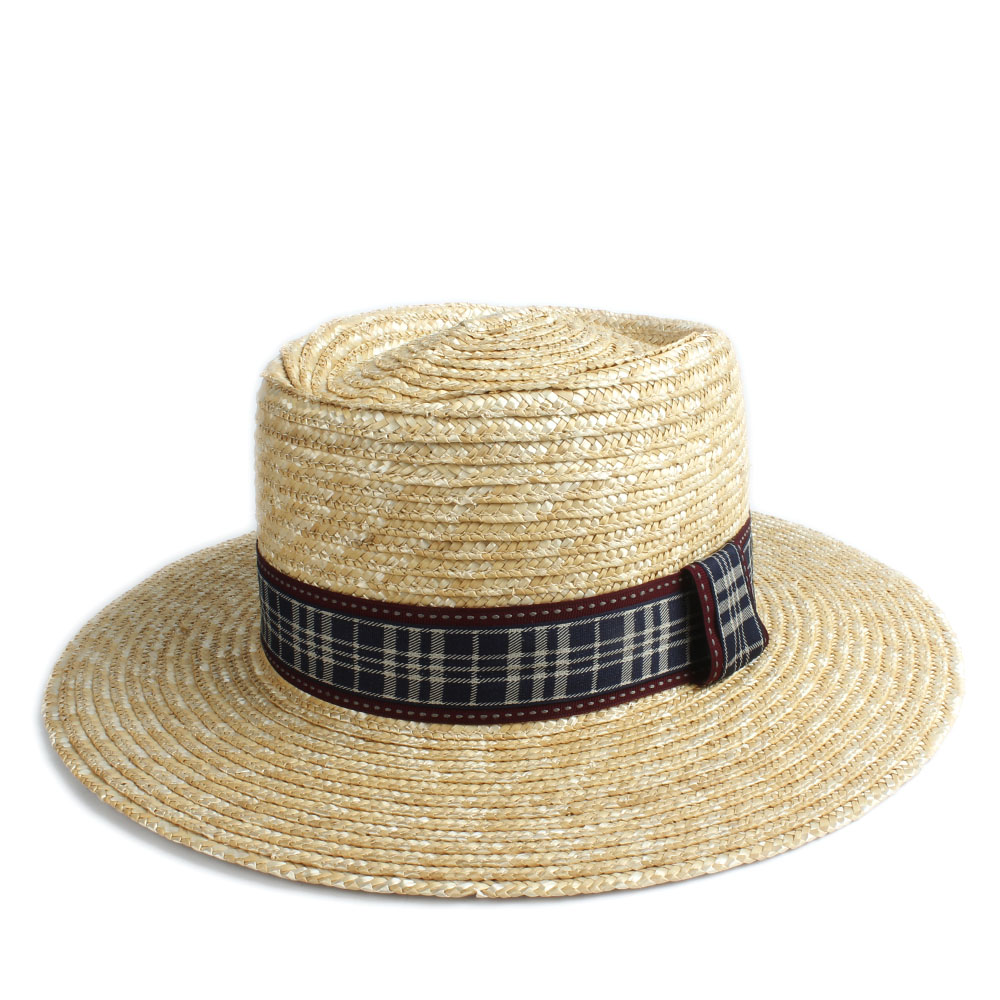 Zomer 100% Tarwe Stro Vrouwen Mannen Pork Pie Hoed Zonnehoed Strand Hoed Dame Brede Rand Schipper Panama Beach Zonnehoed jazz Hoed: Straw3