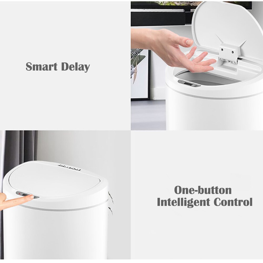 Ninestars Intelligente Inductie Prullenbak Geen Contact Voor Keuken Woonkamer Badkamer 8L/10L Van Xiaomiyoupin