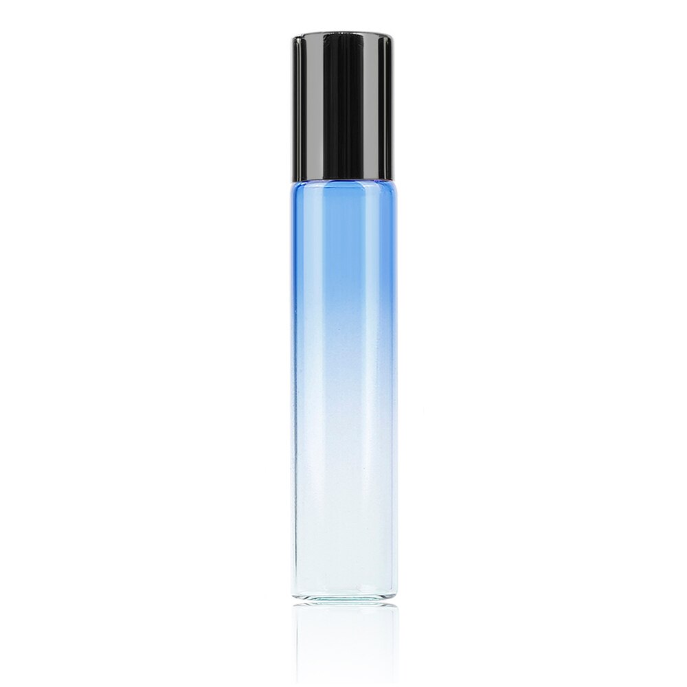 10Ml Gradiëntkleur Dik Glas Roll Op Essentiële Olie Lege Parfum Fles Roller Ball Fles Duurzaam Voor Reizen Hervulbare