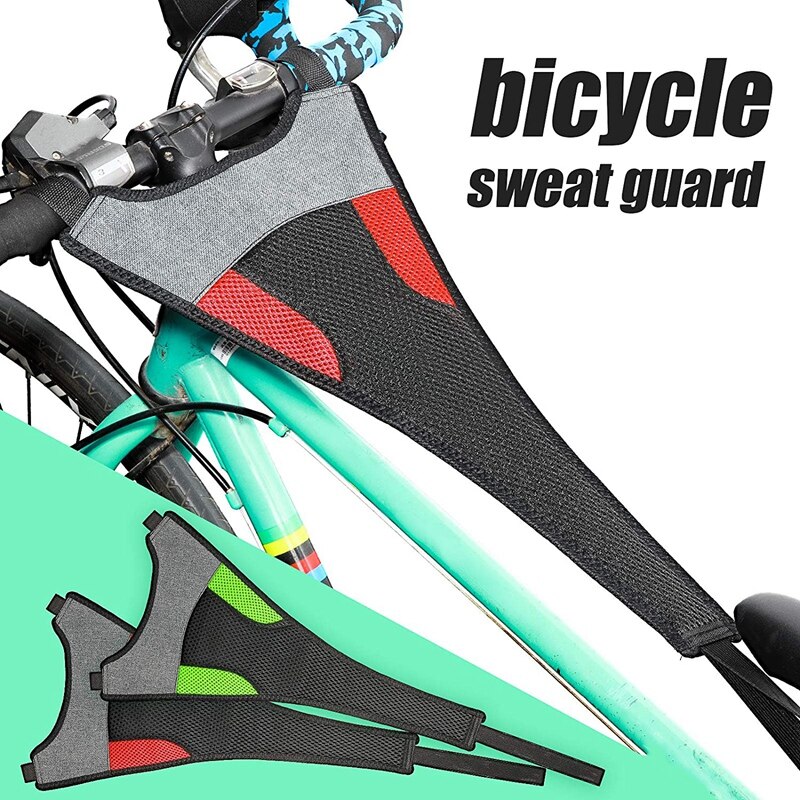 2 pezzi bici protezione del sudore bicicletta rete del sudore telaio della bici protezione del sudore ciclismo rete del sudore, per montagna bicicletta ciclismo