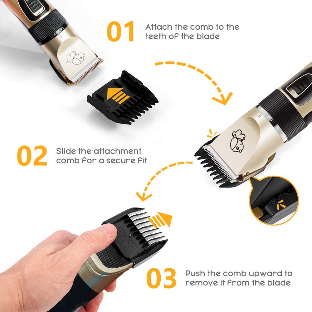 Elektrische Hond Haar Trimmer Usb Opladen Huisdier Tondeuse Oplaadbare Low-Noise Kat Hair Remover Grooming Haar Snijder Machine