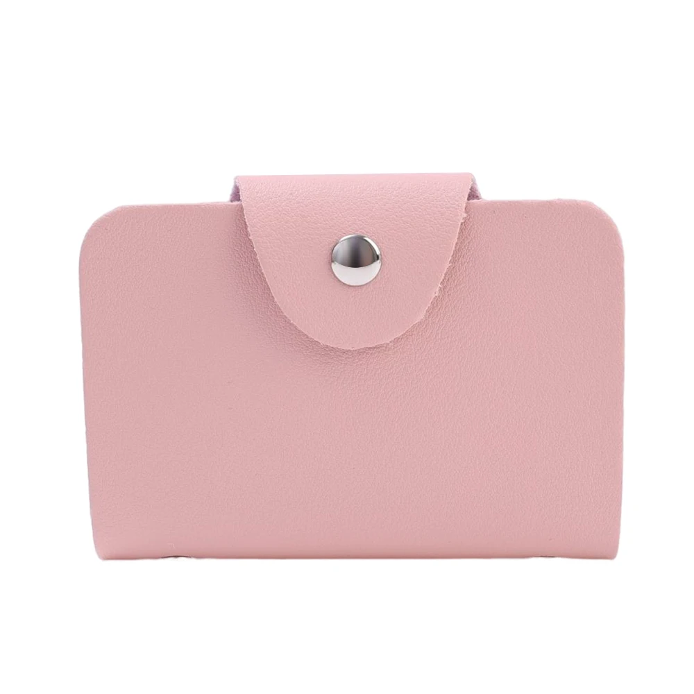 24 Bit Kreditkarten inhaber Business Bank Karten tasche pu große Kapazität Karte Bargeld Aufbewahrung sclip Organizer Fall ID Inhaber Tasche: Rosa