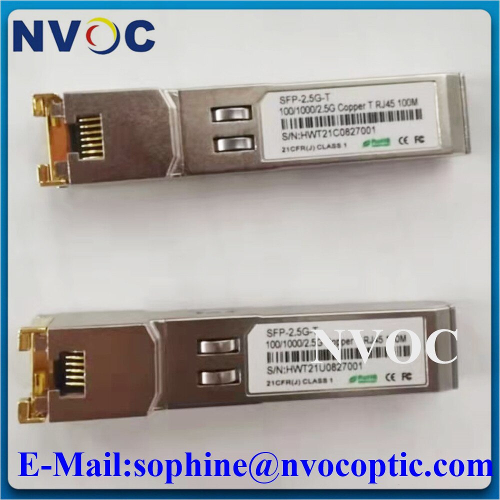 2.5Gbps 100M Copper SFP Transceiver 2.5G Copper RJ45 SFP+Transceiver Module Compatible with Mikrotik Cisco 2.5G Ethernet Switch