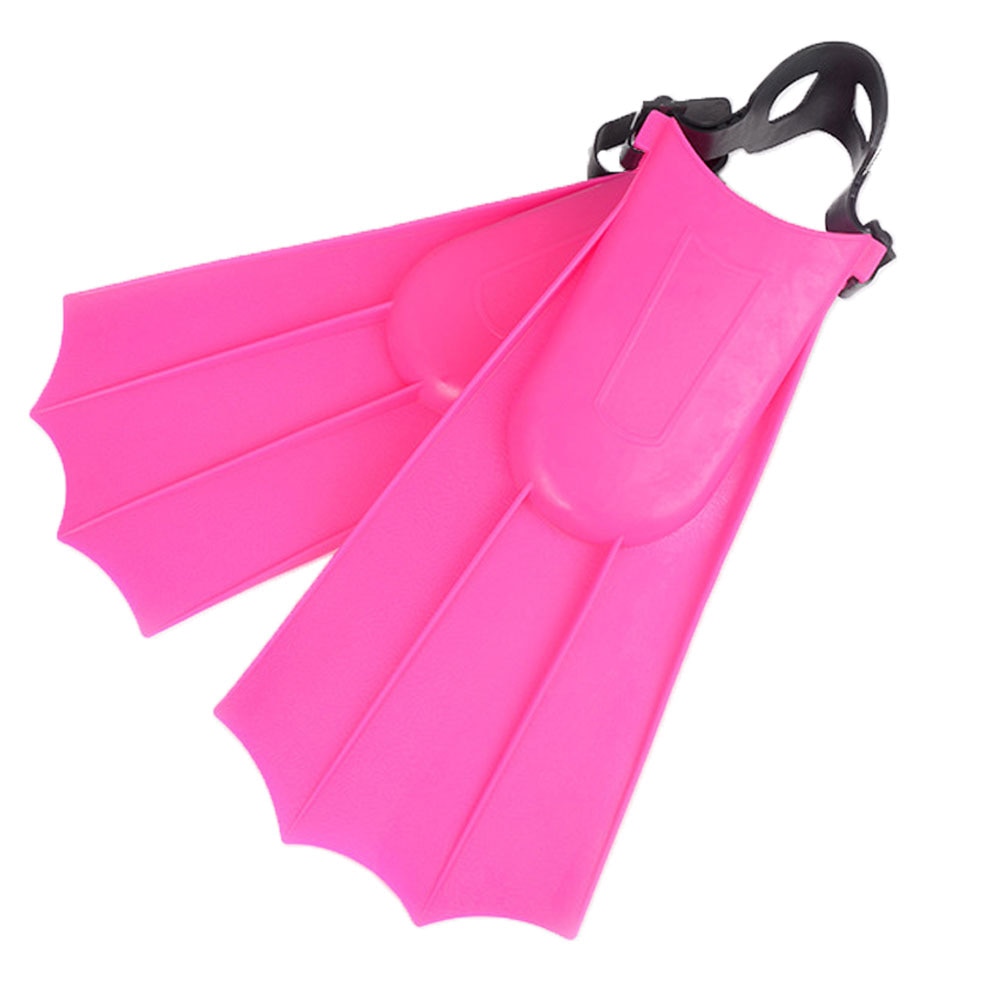 1 Pair Adult Snorkeling Diving Short Fins Swimming Flippers with Adjustable Heel Swimming Fins Kids Flippers Equipment Water Fin: Rose Red / L