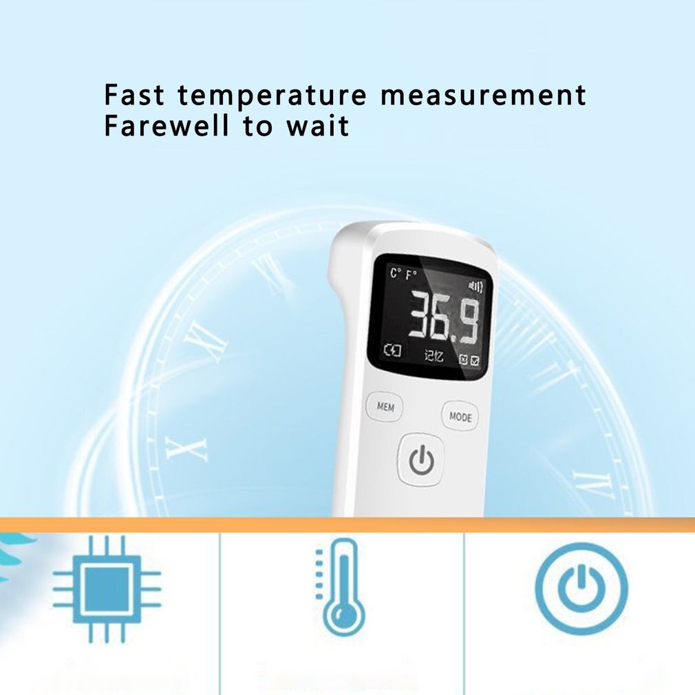 Adult Non-Contact Infrared Human Body Thermometer Home Hand-Held Digital Thermometer Temperature Measurement Mete