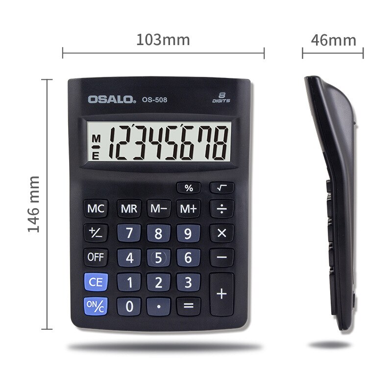 Classic desktop office calculator osolo 8-digit large flat calculator Coin Batteries calculadoras scientific calculator