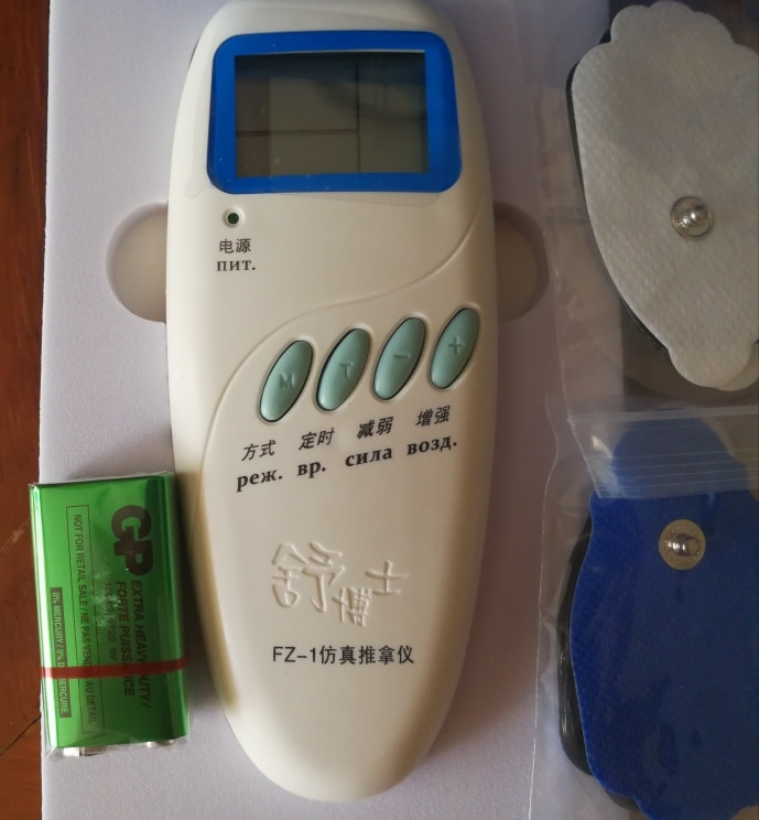 Elektrische Massager Apparaat FZ-1 Handleiding Russische Acuphuatuo Acupunctuur Elektronische Stimulator Instrument Batterij Alleen Naar Rusland