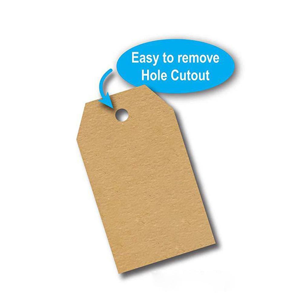 300pcs/roll Natural Blank Label Stickers Bottle Food Jar LabeL Kraft Tags Brown Self-adhesive Stickers Kitchen Label Sheet
