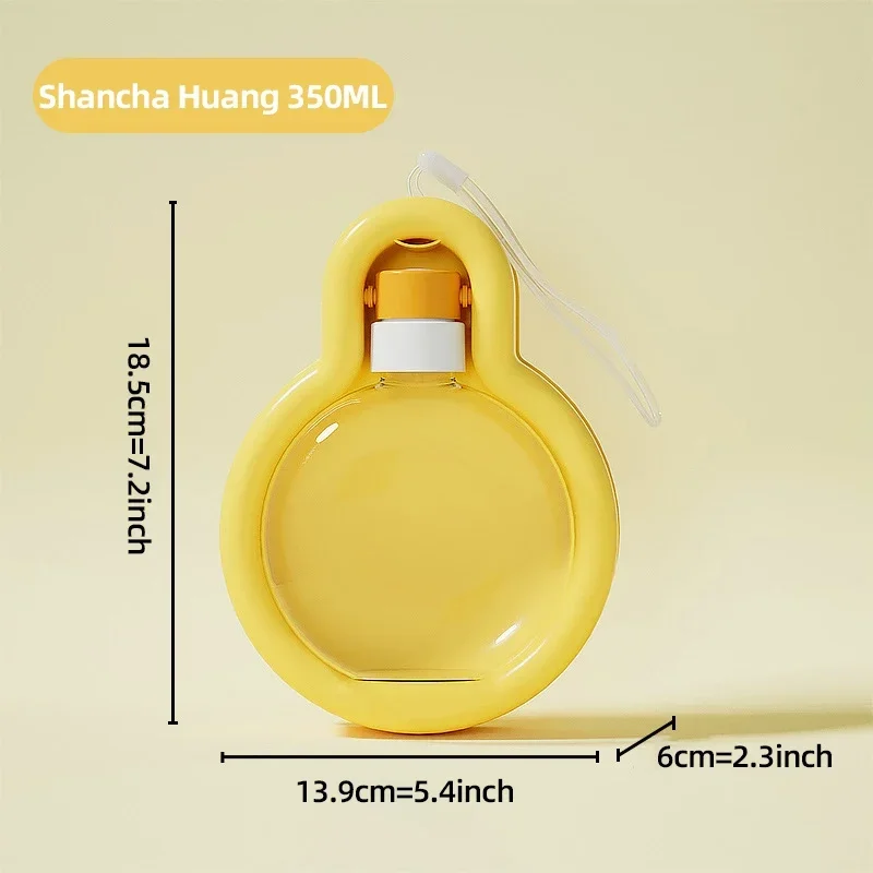 Distributeur d'eau portable pour animaux de compagnie, bouteille d'eau scellée pour chat, chien, chiot de voyage, possède un bol à boire, fournitures d'extérieur pour animaux de compagnie