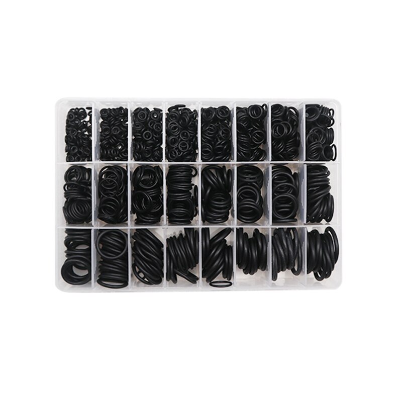 Rubber O Ring NBR Seal Ring Kit Thickness 1/1.5mm Nitrile Rubber NBR O-Ring Gasket Sealing Ring Waterproof O Ring Rubber Kit Set