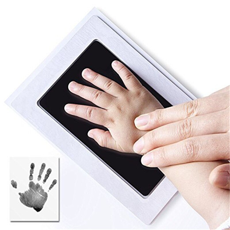 Newborn Handprint Footprint Photo Frame Kit NonToxic Clean Touch Ink