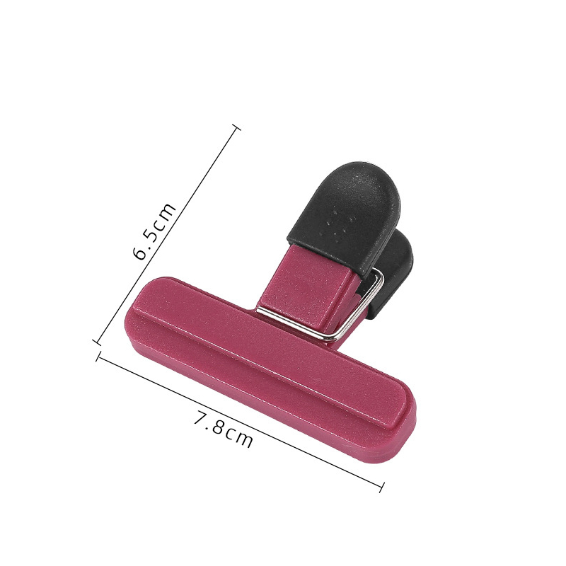 Portable Bag Clips Kitchen Storage Food Snack Seal Sealing Bag Clips Sealer Clamp Plastic Tool Kitchen Organization Accessories: Light Grey