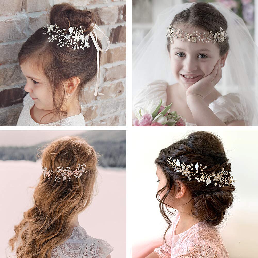 ZMHP236 de enredadera para el cabello de la boda joyería de pelo de la flor de diadema de hojas de pelo de las mujeres de la tocado Hairwear