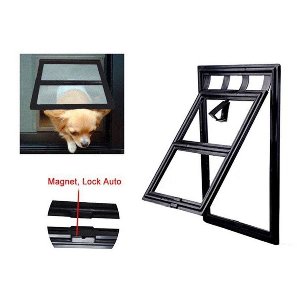 Pet Dog & Cat Gates Deur Afsluitbare Gate Manier Kat Hond Huisdier Deur Magnetische Flap Deur voor Schermen Anti- mosquito Dierbenodigdheden