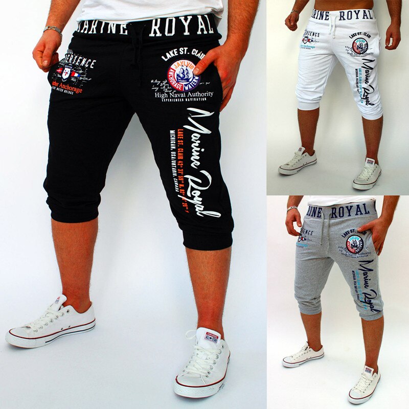 Outdoor zomer Actief Sport GYM Digital printing Jogging Joggers Running Fottball Training track been Capri broek