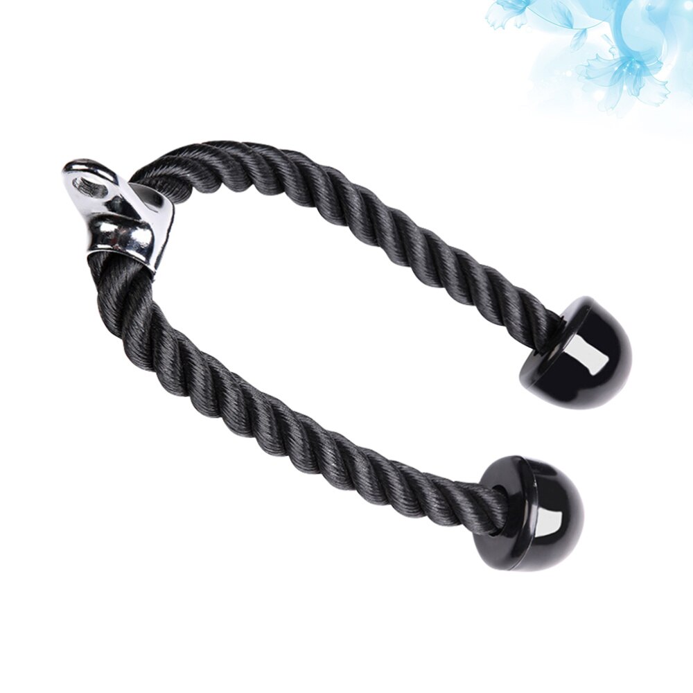 1Pc Tricep Rope Strength Pulldown Rope Machine Attachment for Gym: Default Title