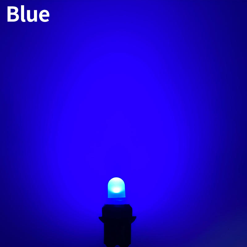 10 pièces T10 5W5 baïonnette 1SMD LED Pinball Machine ampoule lampe Non fantôme Anti scintillement DC6V blanc jaune ambre rouge rose: RGB