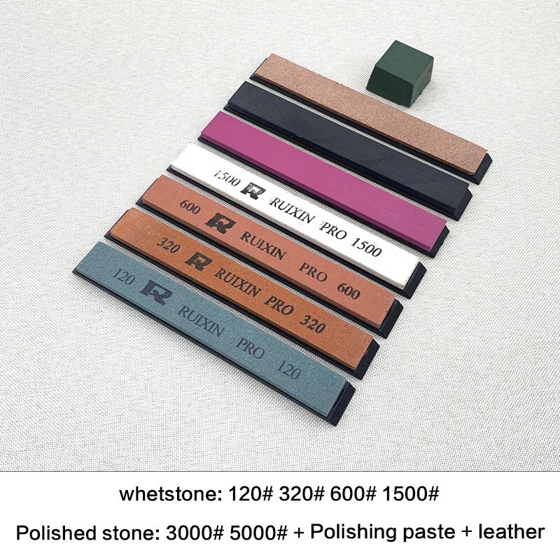 Sharpening Stone Fine Polishing Stone Fixed Knife Sharpener Natural Grindstone Whetstone Grind Tools 120-10000 grit: set  3