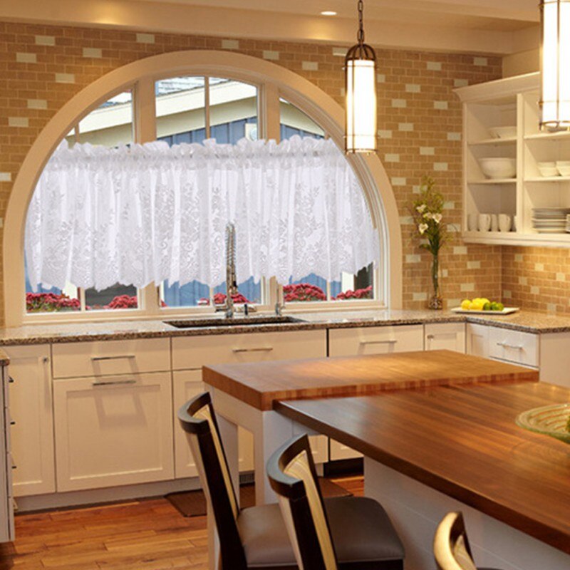 Lace Kitchen Curtains Embroidered Translucent Curtains Used To Decorate Kitchen Restaurants Cafes And Pubs