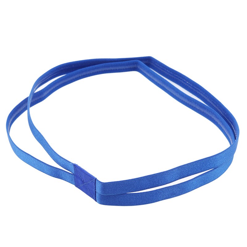 5 Kleuren Elastische Haarband Sport Hoofdband Yoga Antislip Double Strip Hoofddeksels Haar Hoofd Bands Accessoires: Royal blue