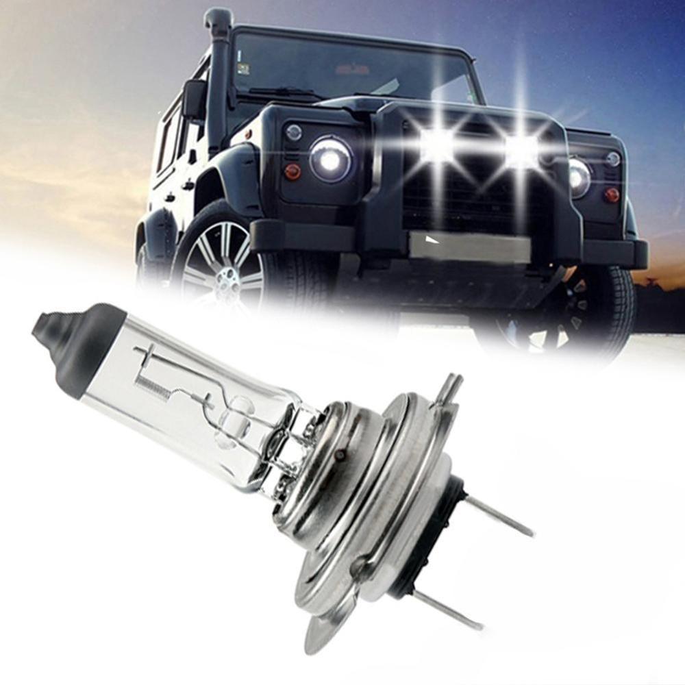 Lámpara halógena de bombilla halógena H7, 12V, 55W, luz azul clara, faro fuerte, Bombilla de penetración de vidrio para coche L6X6