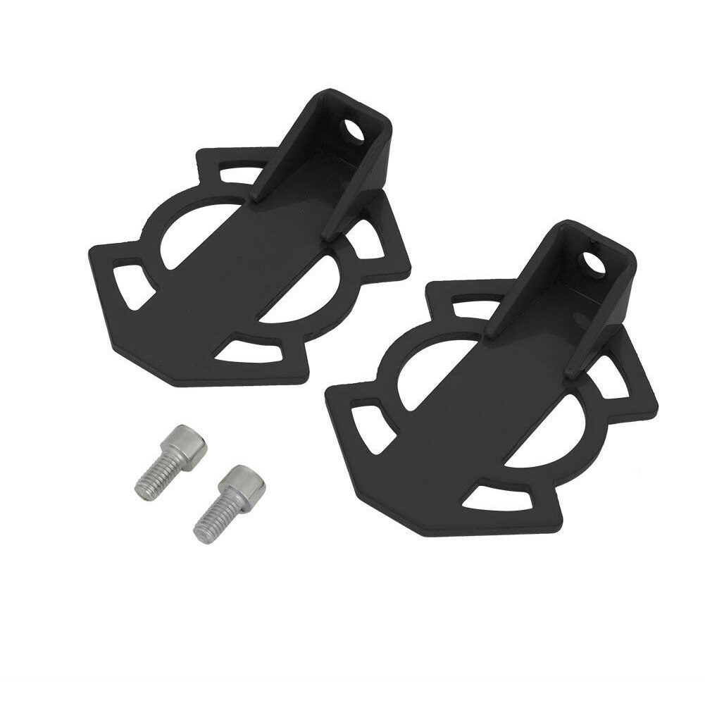 1 par de reposapiés universales para bicicleta de montaña Pedal trasero duradero para ciclismo con tornillos de acero fácil de instalar accesorios sólidos de repuesto: Black