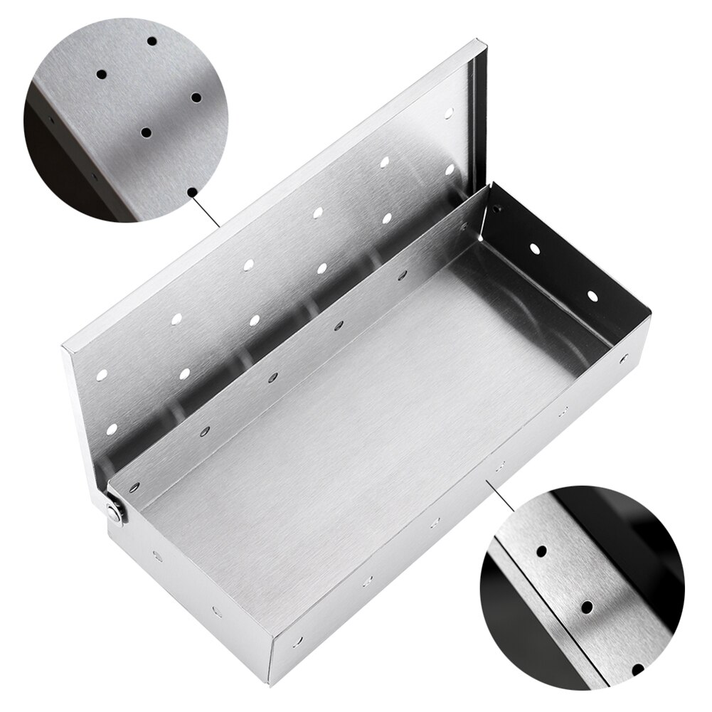 Outdoor BBQ Products Stainless Steel Smoker BOX Barbecue Grill Meat Infused Smoke BBQ Stainless Steel Smoke Box