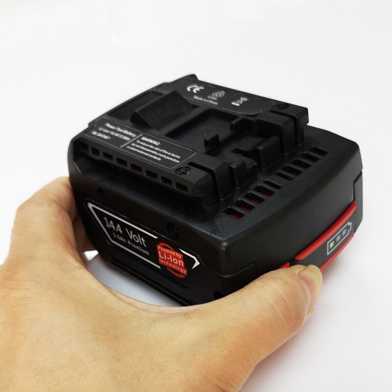 14.4V 5000mah Rechargeable Li-ion Battery cell pack for BOSCH cordless Electric drill screwdriver BAT607,BAT607G,BAT614,BAT614G