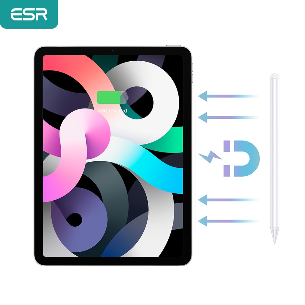 ESR-Bolígrafo magnético para iPad Air 4, /iPad Pro , iPad Air 3 10,2/11/12.9, lápiz óptico activo para iPad Air 4