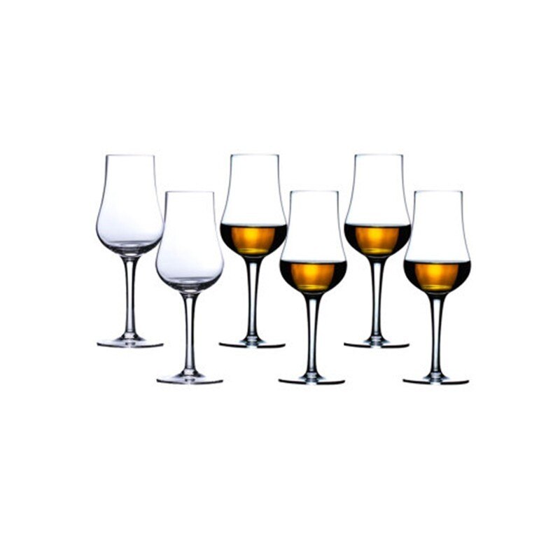 Single Malt Scotch Whisky Crystal Glass Neat Brandy Snifter Wine Taster Drinking Copita Goblet Cup Best For Dad: 6 Pcs