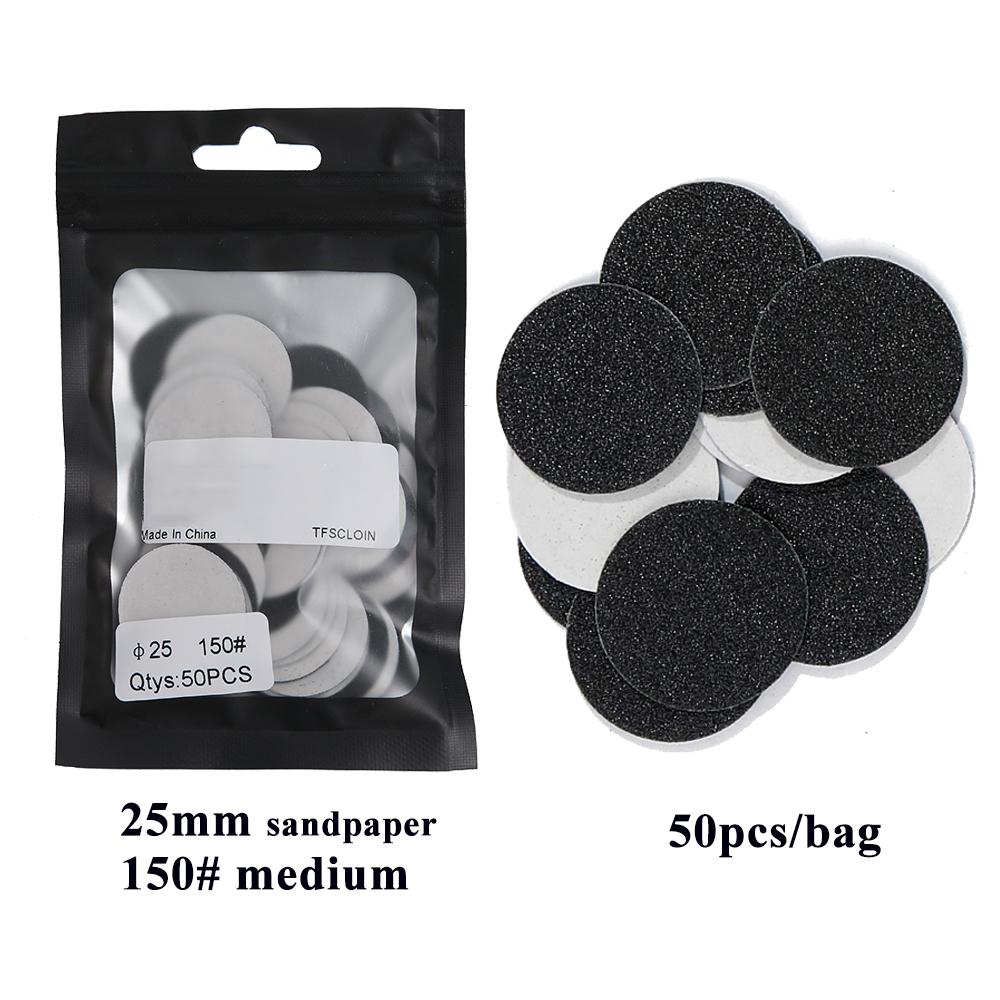 Pedicure Replacement Sandpaper Foot Care File Dead Skin Callus Cuticle Removal Accessories For Hands and Feet Manicure Tool: black