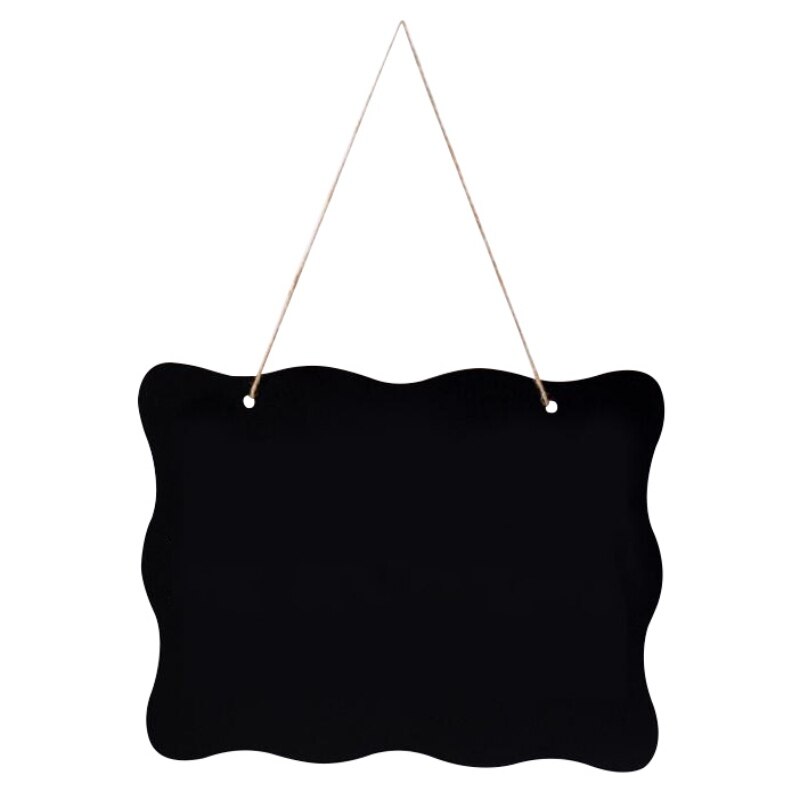 Mini Hanging Blackboard Double Sided Decorative Plaque Signs Message Board For Wedding Restaurants Kitchen Party Decoration