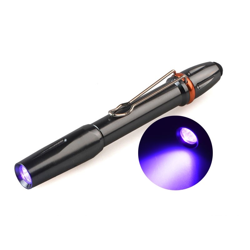 TMWT Powerful 5W UV Lamp Glue Curing Pen Light Ultraviolet Black Light Pen Flashlight identify 390-395nm 365nm