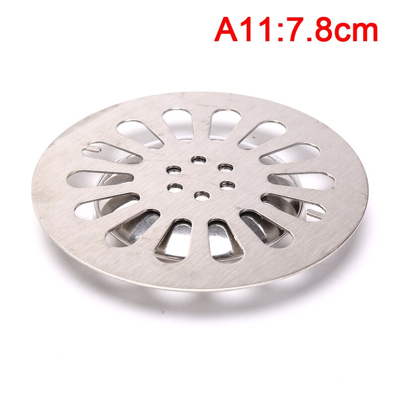 Roestvrij Staal Afvoerputje Cover Overloop Ronde Anti-Verstopping Douche Drain Haar Catcher Voor Badkamer Wassen Machine Wc Riool