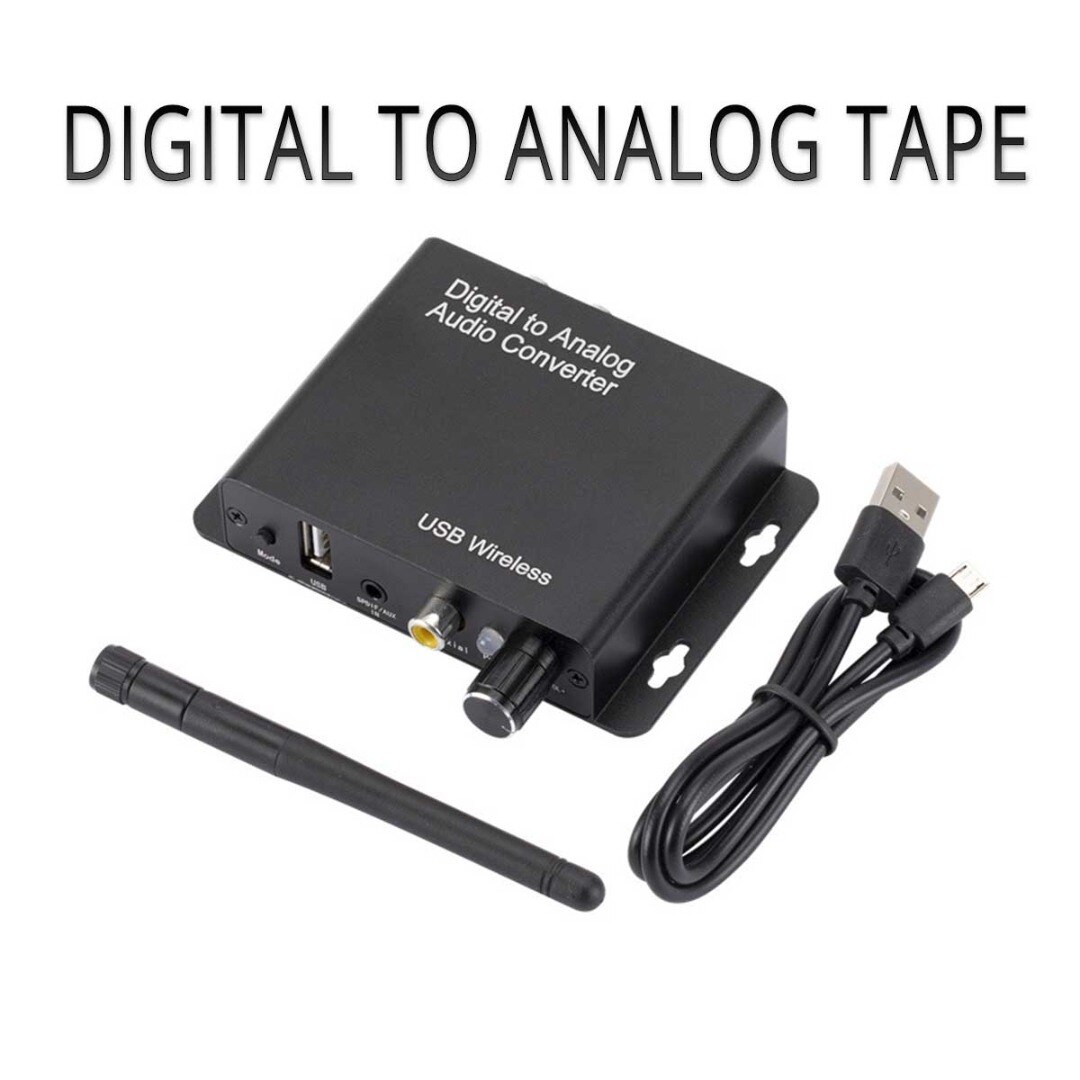 1Pc Digitale Audio Analoog Converter 3.5Mm Optische/Coaxiale//U Disk Usb Draadloze Ontvangst Adapter Rca L/R Stereo Audio Amplifie