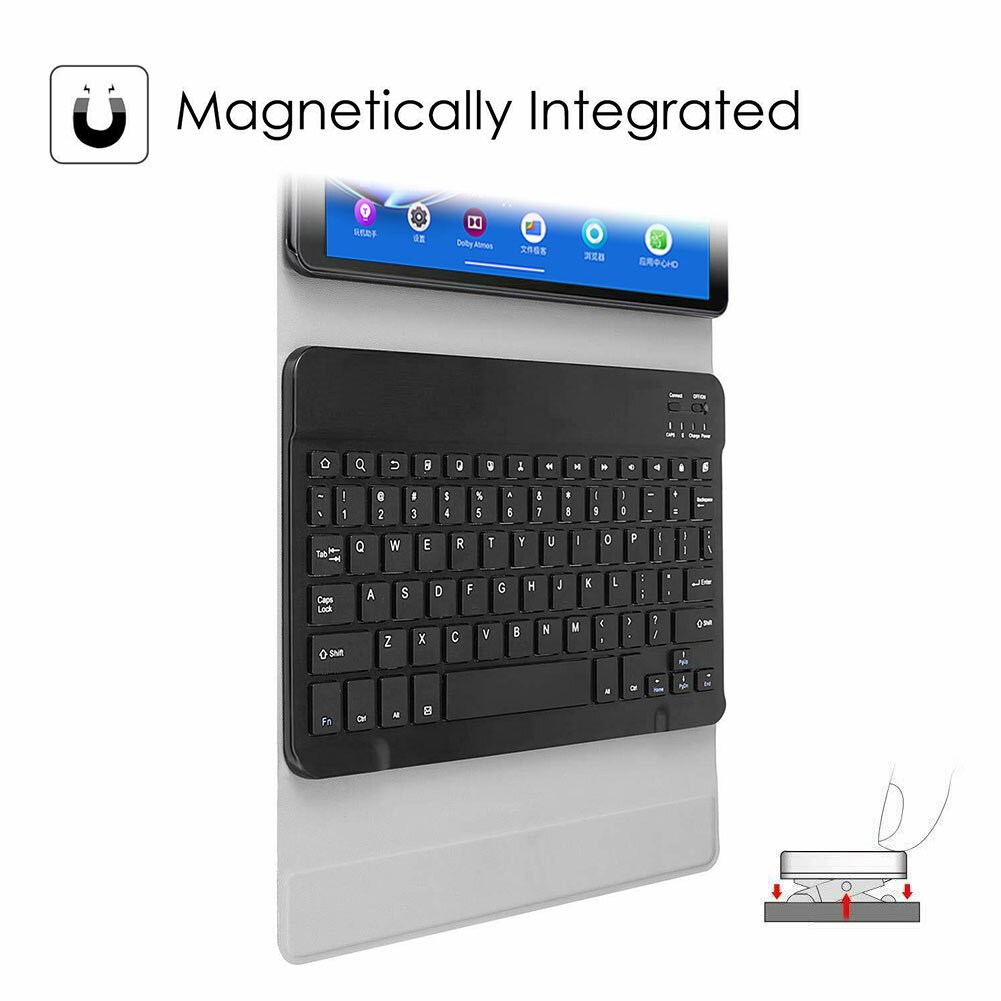 Kabellose bluetooth-tastaturhülle für lenovo tab  m10 hd x306f fhd plus tb -x606f x606x 10.3 "  p11 j606f pro  j706f e10 x104