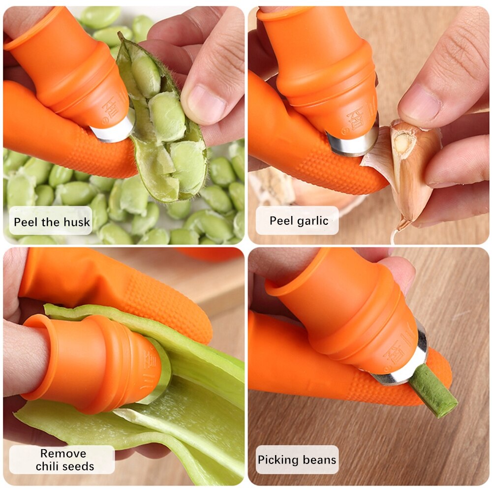 Kciuk ochrona kombajnu palec gumowy rękaw nożyce ogrodowe zbieranie roślin separator urządzenie robić zbierania warzyw