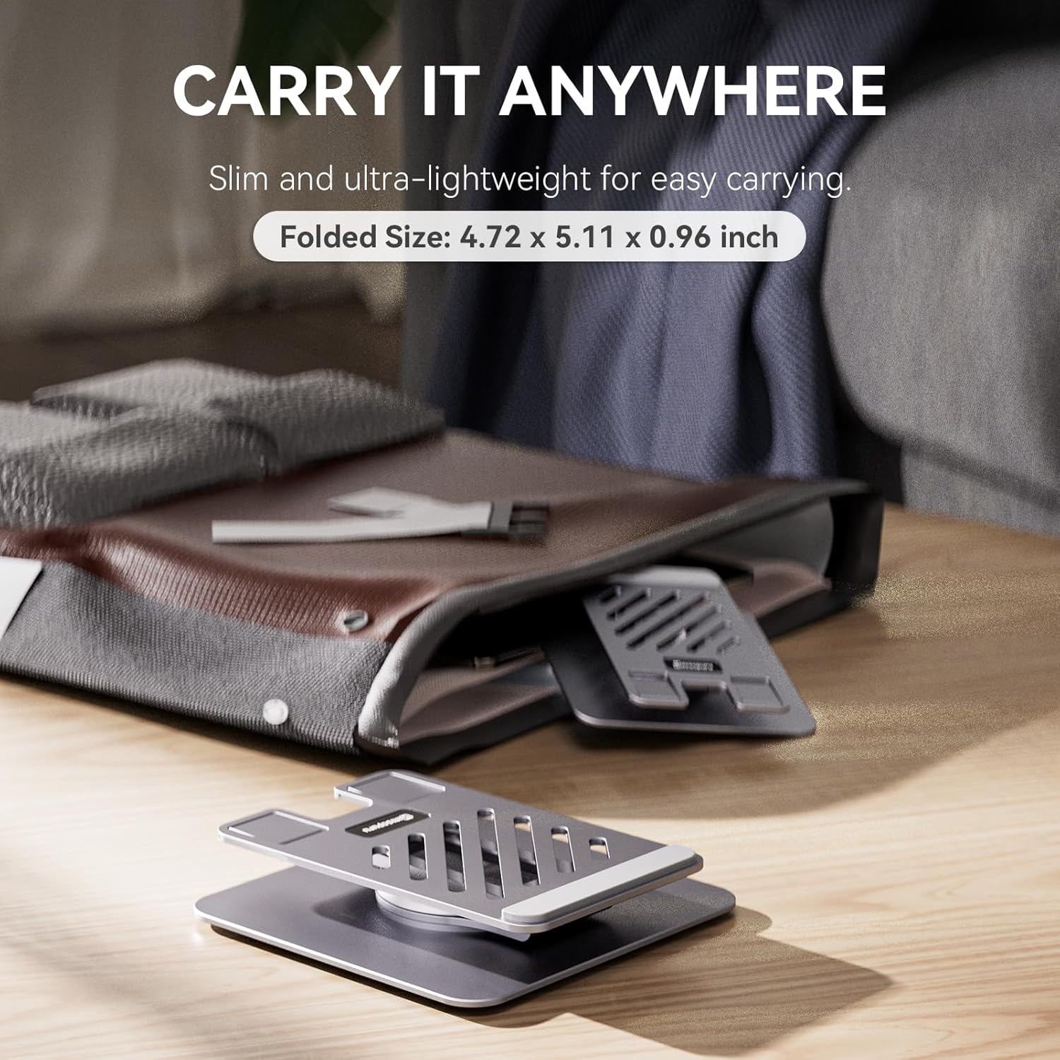Minisopuru iPad-standaard voor bureau 360-draaibaar Opvouwbare draagbare monitorstandaard iPad-accessoires voor thuiskantoor 2024 iPad Pro-standaard