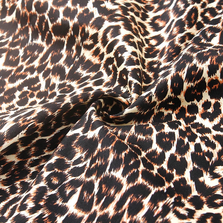 Tela 100% algodón con estampado de leopardo para accesorios de Costura de la ropa, 50X140cm, tejidos, Tissus, bricolaje, materiales