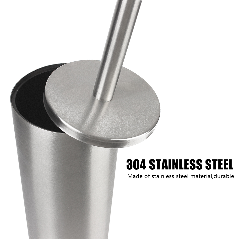 Ferramenta de limpeza de escova de vaso sanitário de parede 304 conjuntos de suporte de escova de limpeza de aço inoxidável acessórios de banheiro