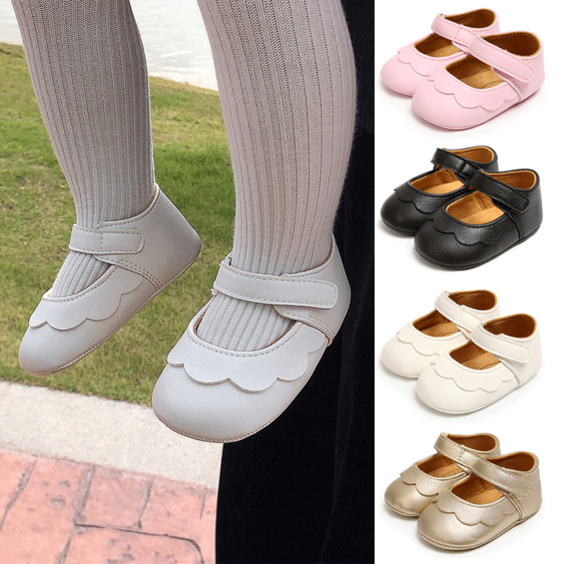 Leuke Lente Peuter Meisjes Jongens Wieg Schoenen Solide Flats Baby Prinses Boog-Knoop Casual Schoenen Maat 11-13