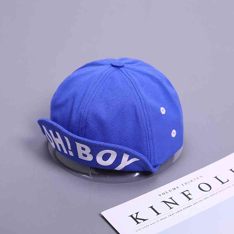 Brief Jongen Baby Cap Lente Zomer Kids Verstelbare Baseball Cap Effen Kleur Katoen Peuter Jongens Zonnehoed