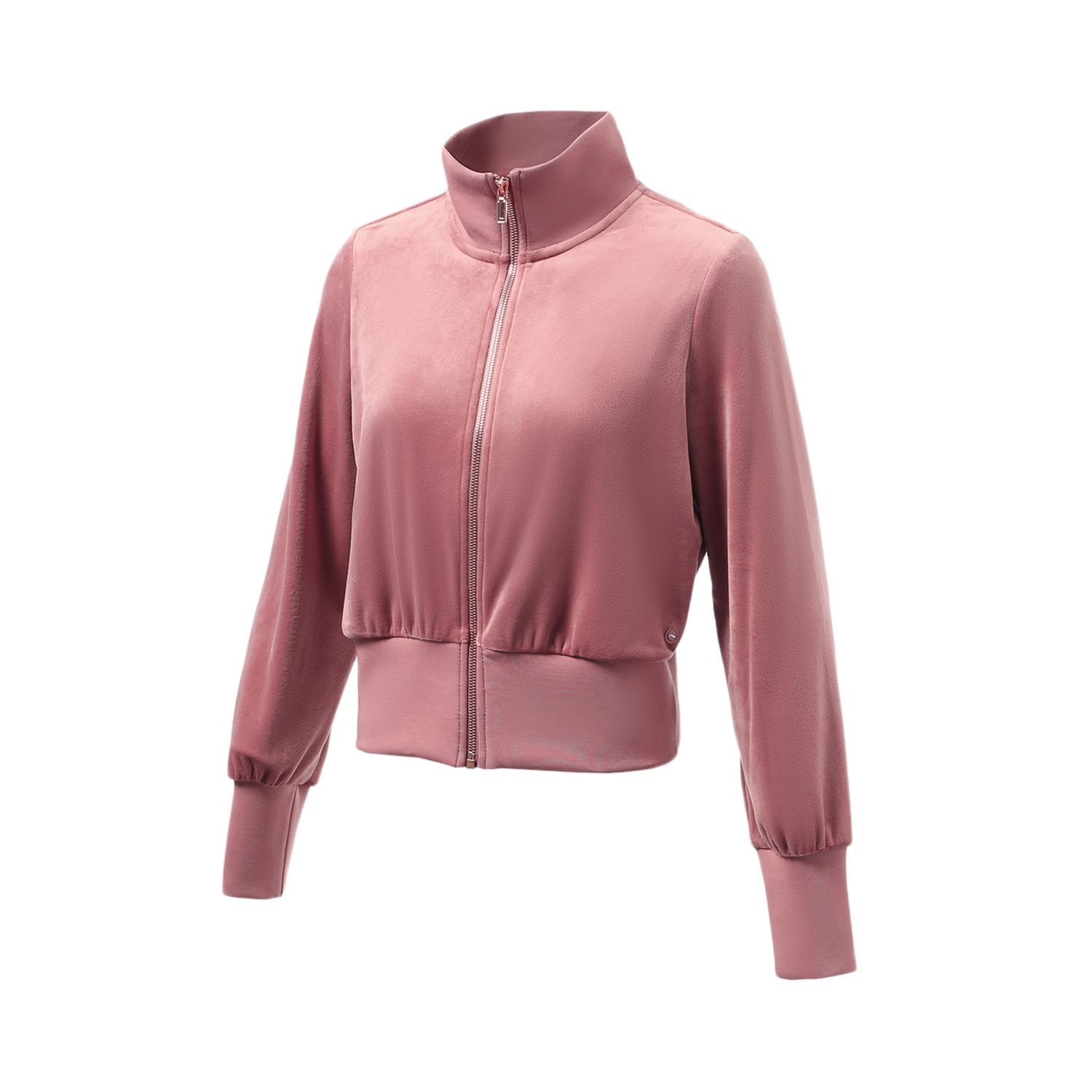 Li-Ning Women Fitness FZ Knits Top Loose Velour 94%Polyester 6%Spandex Rib Warm Fleece LiNing Winter Zip Jacket Coat AWDR920: M / AWDR920-7