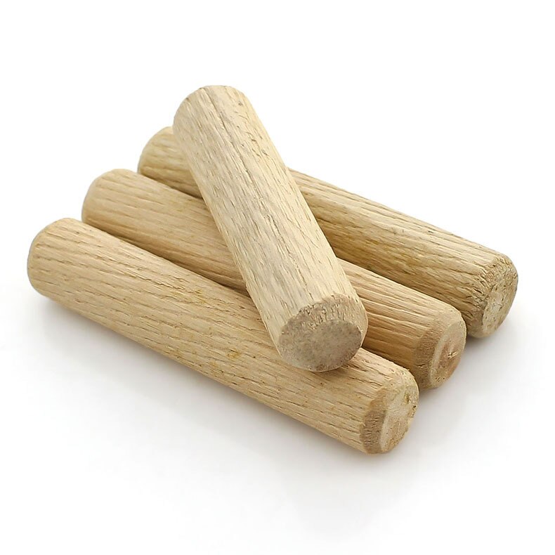 High Dutch wooden stick home connector round wooden plug twill wooden pin furniture connector M6M8M10M12 50pcs