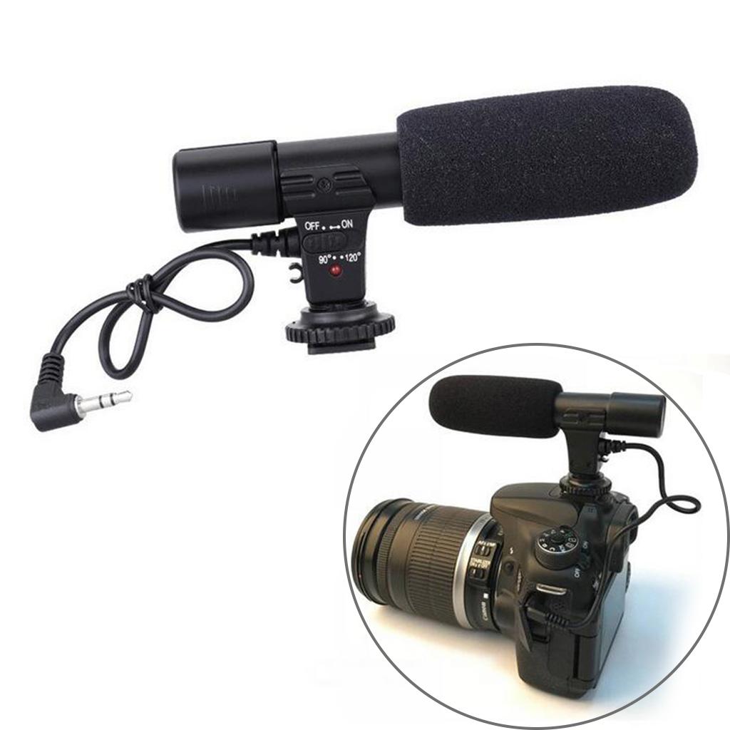 Microfon cu condensator pentru cameră dslr dv cu 3.5mm interfețe